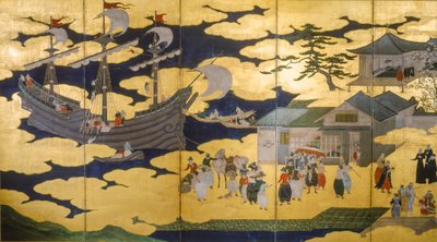 侍-南蛮屏風-日本の港に入港するポルトガル船...2005年（写真） 作： Ira Block