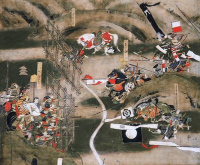 長篠合戦図屏風 1575年 大阪城天守閣 2005年（写真） 作： Ira Block