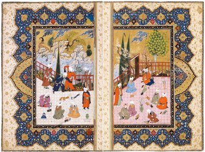 テラスで学んだ男性の集まり 作： Iranian Master