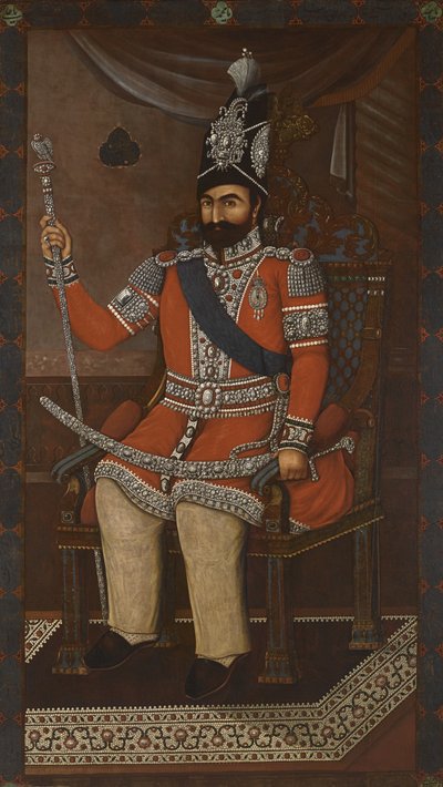 Mohammad Shah Qajar 1810-1848の肖像 作： Iranian Master