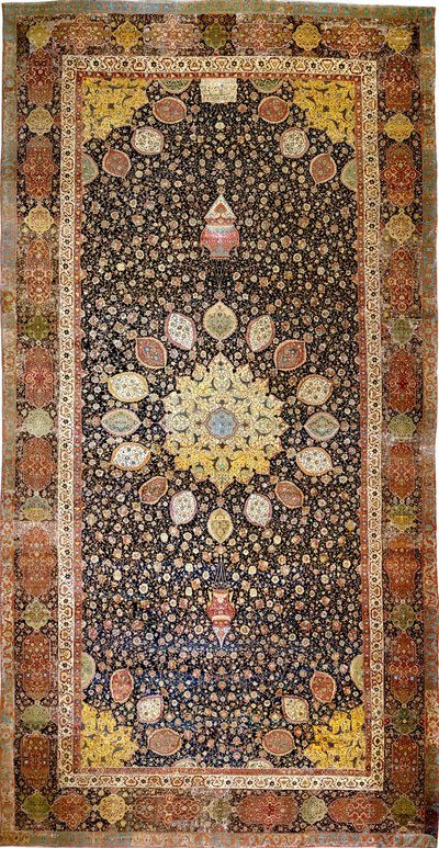 アルダビールカーペット、1540年頃 作： Iranian Master