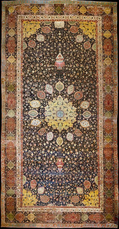 アルダビールカーペット、1540年頃 作： Iranian Master