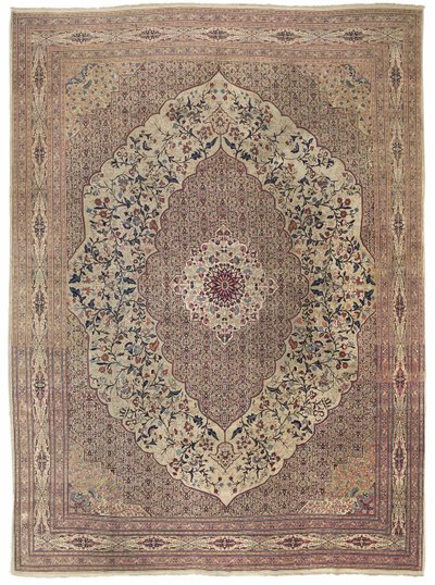 Haji Jalili Tabrizカーペット、19世紀後半（ウール） 作： Iranian School