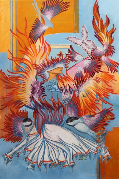 再現された四十雀、2015 作： Irina Corduban
