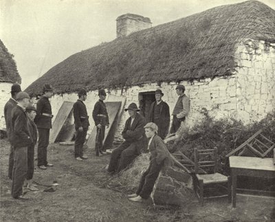 クレア州の立ち退きシーン（モノクロ写真 作： Irish Photographer