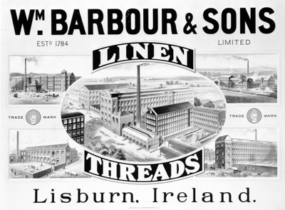 Wmの広告。バーバーウントサンズ（リソ） 作： Irish School