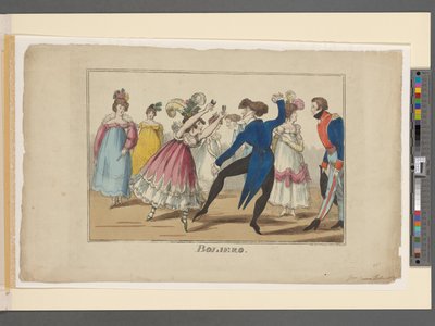 ボリエロ、c.1800-09（手描きの彫刻） 作： Irish School