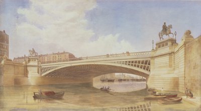 カーライルブリッジのデザイン、現在はダブリンのOConnellブリッジ、ターナーアンドペイジ氏のオフィス（wc） 作： Irish School