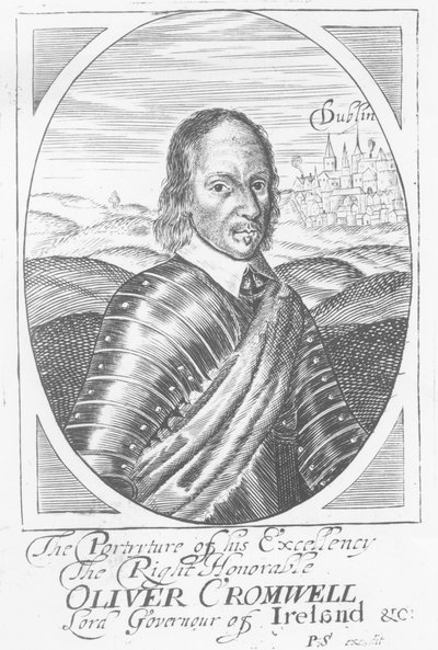 オリバー・クロムウェル（1599-1658）c.1650 作： Irish School