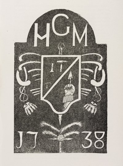 1738年付けのフリーメーソンのシンボルを描いた礎石をこする 作： Irish School