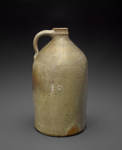 水差し、c。 1869-1873（塩釉石器、コルク） 作： Isaac (attr.to) Suttles