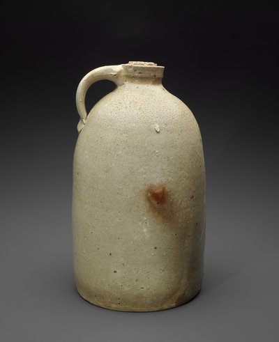 水差し、c。 1869-1873（塩釉石器、コルク） 作： Isaac (attr.to) Suttles