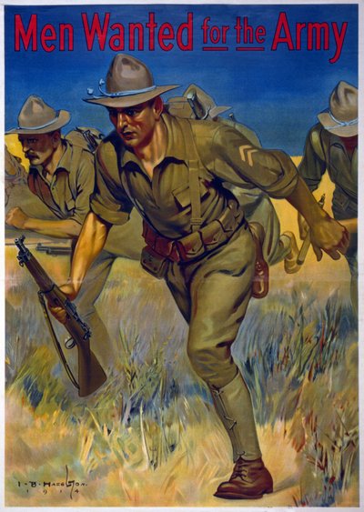 陸軍に求められた男たち、1914 作： Isaac Brewster Hazelton