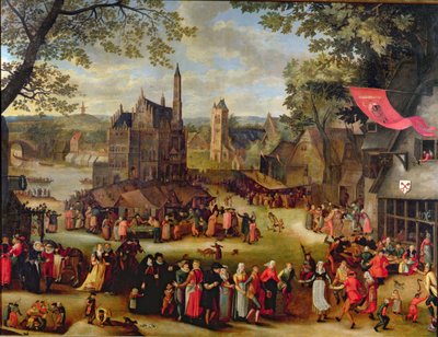 フランダースの見本市 作： Isaac Claesz Swanenburgh