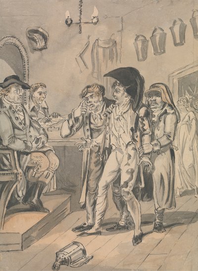 治安判事の前で 作： Isaac Cruikshank