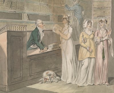 貸出図書館 作： Isaac Cruikshank