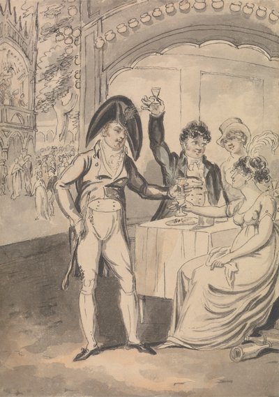 ボクソールのサパーボックス 作： Isaac Cruikshank