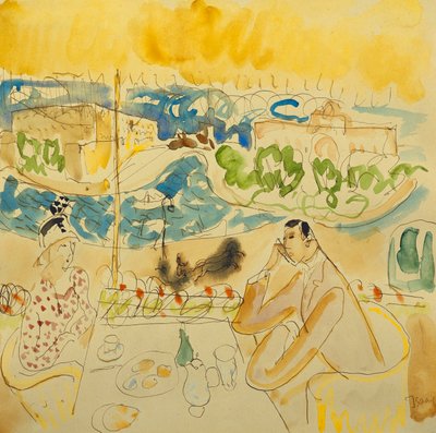 川辺でランチ 作： Isaac Grunwald