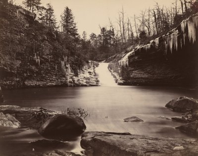ルラ湖、アッパー フォールズ、ルックアウト マウンテン、ジョージア州、1864～1865 年。 作： Isaac H. Bonsall