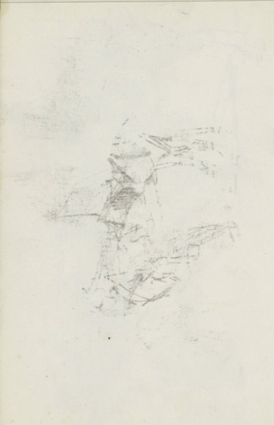 シート 8 recto のチョーク ドローイングの Abklatsch 作： Isaac Israels