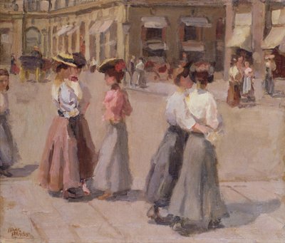 午後の散歩 作： Isaac Israels