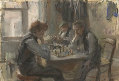 チェスの選手 作： Isaac Israels