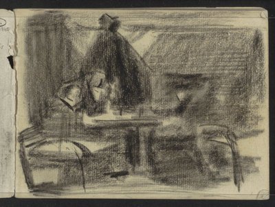 インテリアのテーブルの数字 作： Isaac Israels