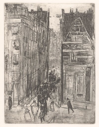 アムステルダムの Gasthuismolensteeg 作： Isaac Israels