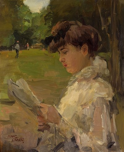読書の女の子。 1906年頃 作： Isaac Israels