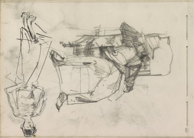 椅子に座る男性と立っている女性 作： Isaac Israels