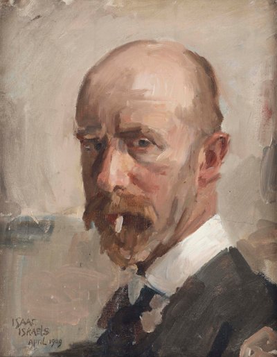 タバコの自画像、1909年。 作： Isaac Israels