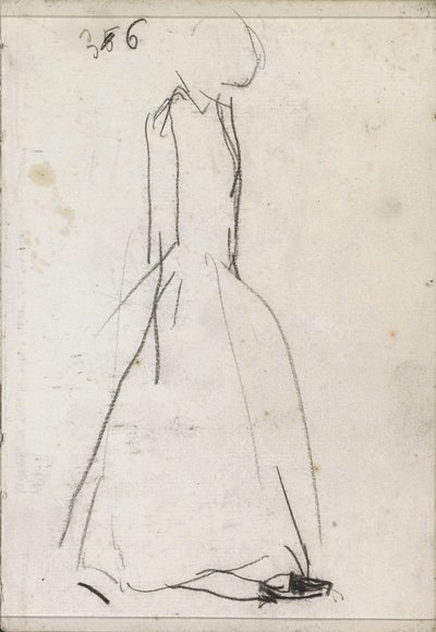 横顔で立っている女性 作： Isaac Israels