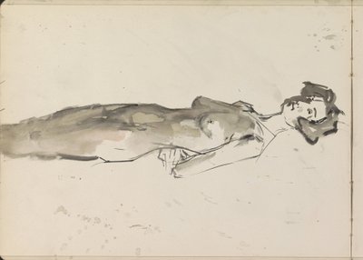 立っている女性のヌード 作： Isaac Israels