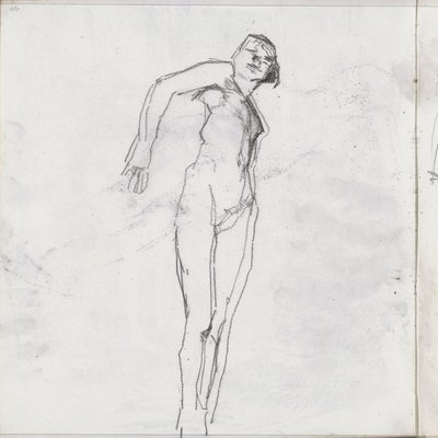 立っている女性のヌード 作： Isaac Israels