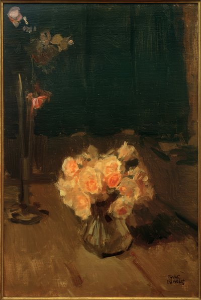 バラのある静物 作： Isaac Israels