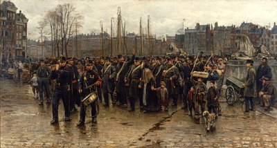 植民地兵士の輸送 作： Isaac Israels