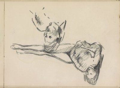 横になっている女性のヌードの 2 つの習作 作： Isaac Israels