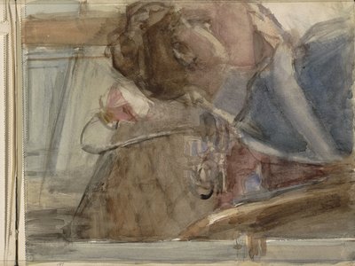 テーブルの女性 作： Isaac Israels