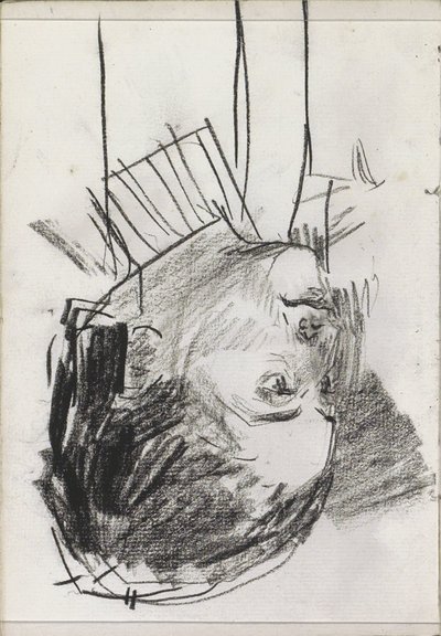 女性の頭、横顔 作： Isaac Israels