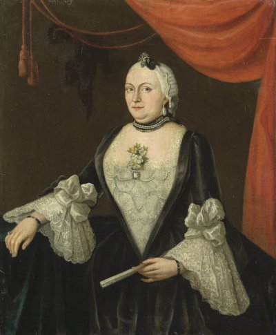 Johanna van Rijswijk (b. 1715), Jan Hendrik van Rijswijk の妻 作： Isaac Lodewijk la Fargue van Nieuwland
