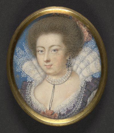 エリザベス、ボヘミアの女王、1615年頃 作： Isaac Oliver