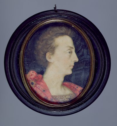 ヘンリー、プリンスオブウェールズ（1594-1612）c.1610（wc on vellum） 作： Isaac Oliver