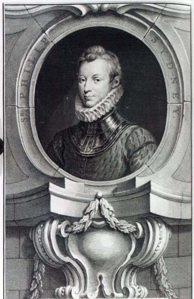 フィリップシドニー卿、ヤコブスウーブラーケン彫刻、1743年 作： Isaac Oliver