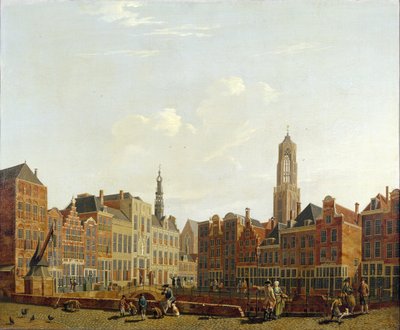 周囲にあるユトレヒト市庁舎橋、1779 作： Isaac Ouwater
