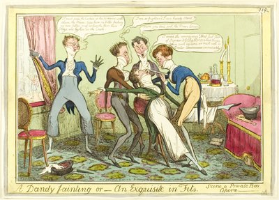 ダンディな失神 作： Isaac Robert Cruikshank