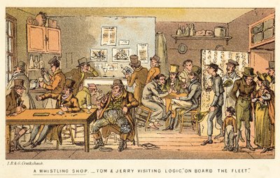 口笛を吹く店 作： Isaac, Robert and George Cruikshank