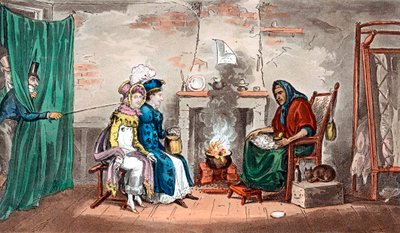 19世紀初頭の占い師の訪問 作： Isaac, Robert and George Cruikshank