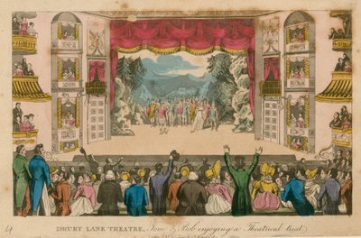 ドゥルーリーレーンシアター、ロンドン 作： Isaac, Robert and George Cruikshank