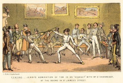 フェンシング 作： Isaac, Robert and George Cruikshank