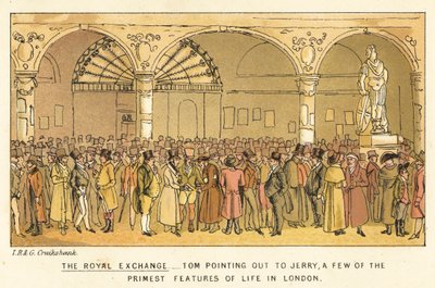 王立証券取引所 作： Isaac, Robert and George Cruikshank